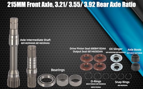 Front Right Differential Axle Intermediate Shaft Kit for 2012-2018 Ram 1500, 2019-2021 Ram 1500 Classic 68257420AF, 68257421AF, 68257422AF, 722N695BK Flynsu - Image 4