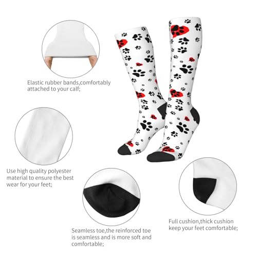 Image of Knee High Socks for Women Girls Fashion Women's Festival Stockings for Casual Running Work Travel