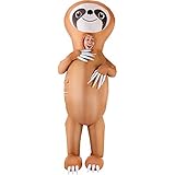 Morph Inflatable Sloth Costume Adult, Halloween Sloth Blow Up Costumes, Sloth Halloween Costume, Adult Sloth Costume Adult