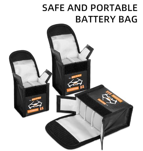 CERFFOOL Lipo Battery Safe Bag for DJI Mini 4 Pro 4K 3 Pro 3, for 1 Battery - Image 4