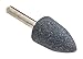 Forney 1-1/4 in. Dia. x 3/4 in. L Aluminum Oxide Stem Mounted Point Cone 38050 rpm 1 pc.