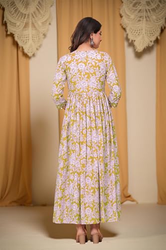 Image of Dhruvi Women's Rayon Anarkali Maternity Dress & Feeding Kurti with Zippers