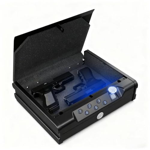 Biometric Gun Safe with 3 Unlock Ways - ≤0.1s...