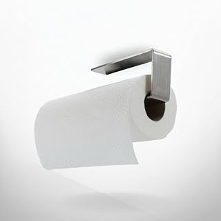 DEELIA Küchenrollenhalter Silber Edelstahl selbstklebend ohne Bohren Wand