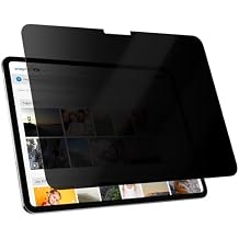 Peslv Privacy Screen Protector for iPad Air 13 Inch 2024-2026, M2 M3 M4, Anti Glare Blue Light Spy Filter Private Cover, High Sensitive Bubble-Free Easy Install Black Security Screen