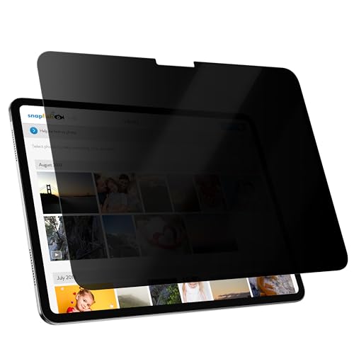 Peslv Privacy Screen Protector for iPad Air 11 Inch (2024-2026 M2 M3 M4) Anti Glare Blue Light Spy Filter Private Cover High Sensitive Bubble-Free Easy Install Black Security Screen