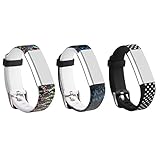 I-SMILE 3PCS Newest Replacement Wristband With Secure Clasps for Fitbit Alta Only(No tracker, Replacement Bands Only) (3pcs black set)