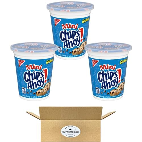 Chips Ahoy Mini Go-Paks Galletas de chispas de chocolate On The Go Snacks, 3.5 oz  Paquete de 3 (10.5 oz en total)