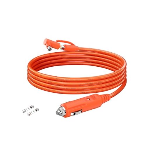 Lonnky 12V-24V Auto-Ladegerät DC7909/DC8020 Zigarettenanzünder-Ladekabel, kompatibel mit BLUETTI EB3A/EB70/EB70S, Jackery Explorer 1000 V2/500/300/240 Tragbare Powerstation, 2 Meter (6,6FT)