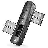 FHORAIN Extra großer wöchentlicher Tabletten-Organizer 2 mal täglich mit permanenten Etiketten – XL Pillendose für 7 Tage, 14 Fächer, großes Etui für Vitamine, Fischöl, Nahrungsergänzungsmittel und