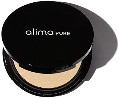 Alima Pure Pressed Foundation with Rosehip Antioxidant Complex - Pressed Powder- Mineral Powder Foundation (0.31oz/ 9.0 g) | Ginger