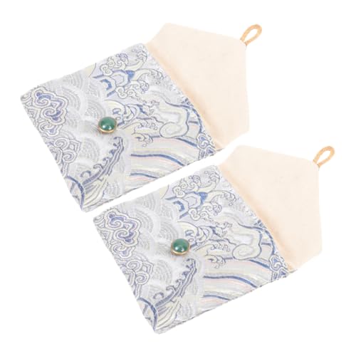 アクセサリーポーチ ミニバッグ ? 小物収納に便利 柔らかい素材で耐久性あり、ジュエリーやケーブルの持ち運びに最適