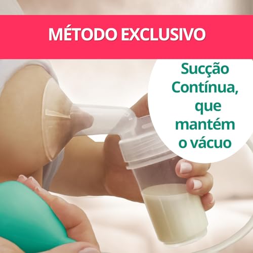 SaveMilk Tiraleite Manual Sucção A Vácuo Incolor/Bulvo Verde Claro