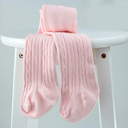techcity Baby Toddler Girls Tights Seamless Cable Knit Cotton Leggings Pants Stockings for Infant Baby Girl4