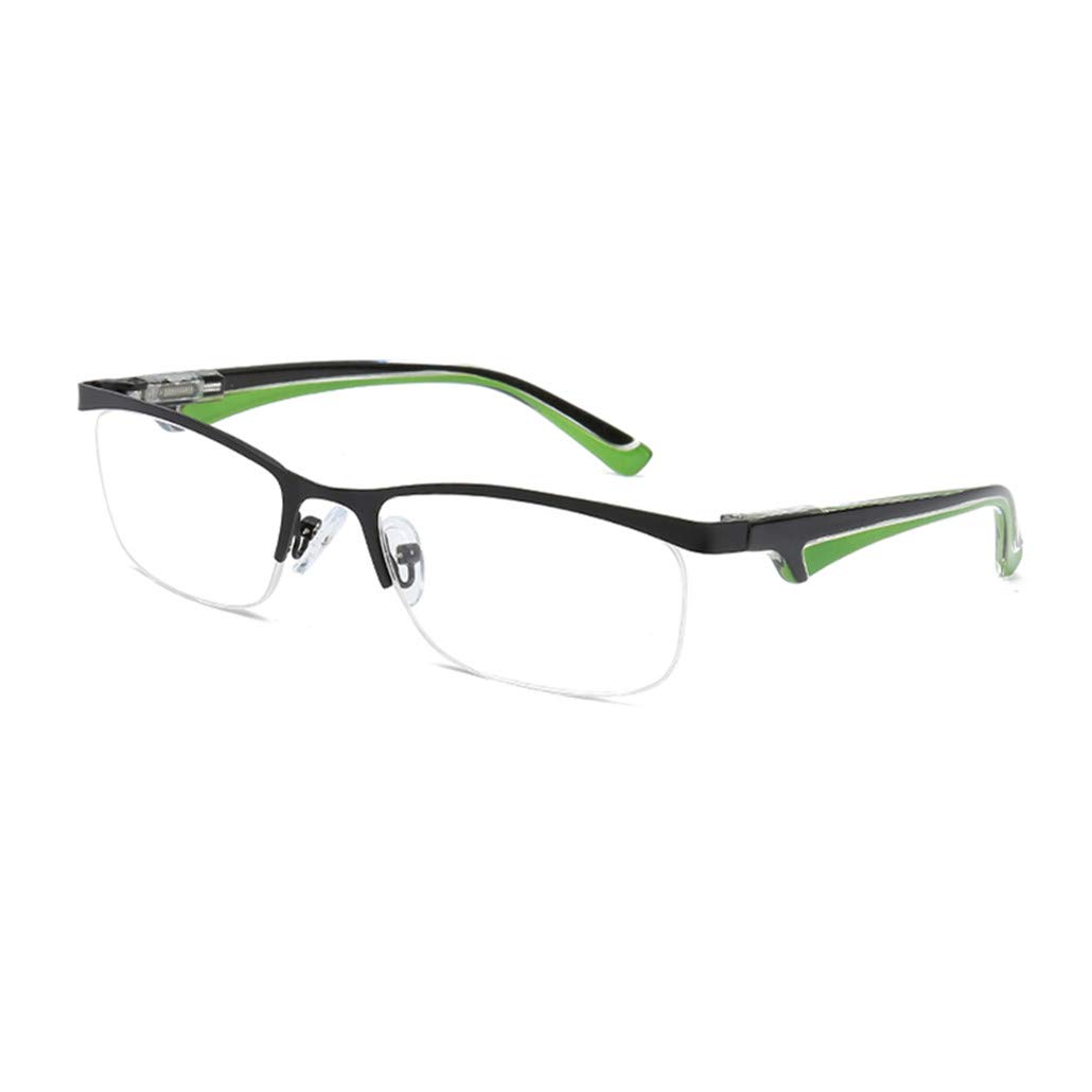 Half Frame Reading Glasses Metal for Reading for Men and Women