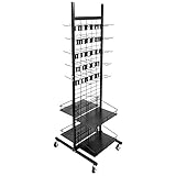 Rolling Retail Display Merchandising Rack Store Fixture, 66
