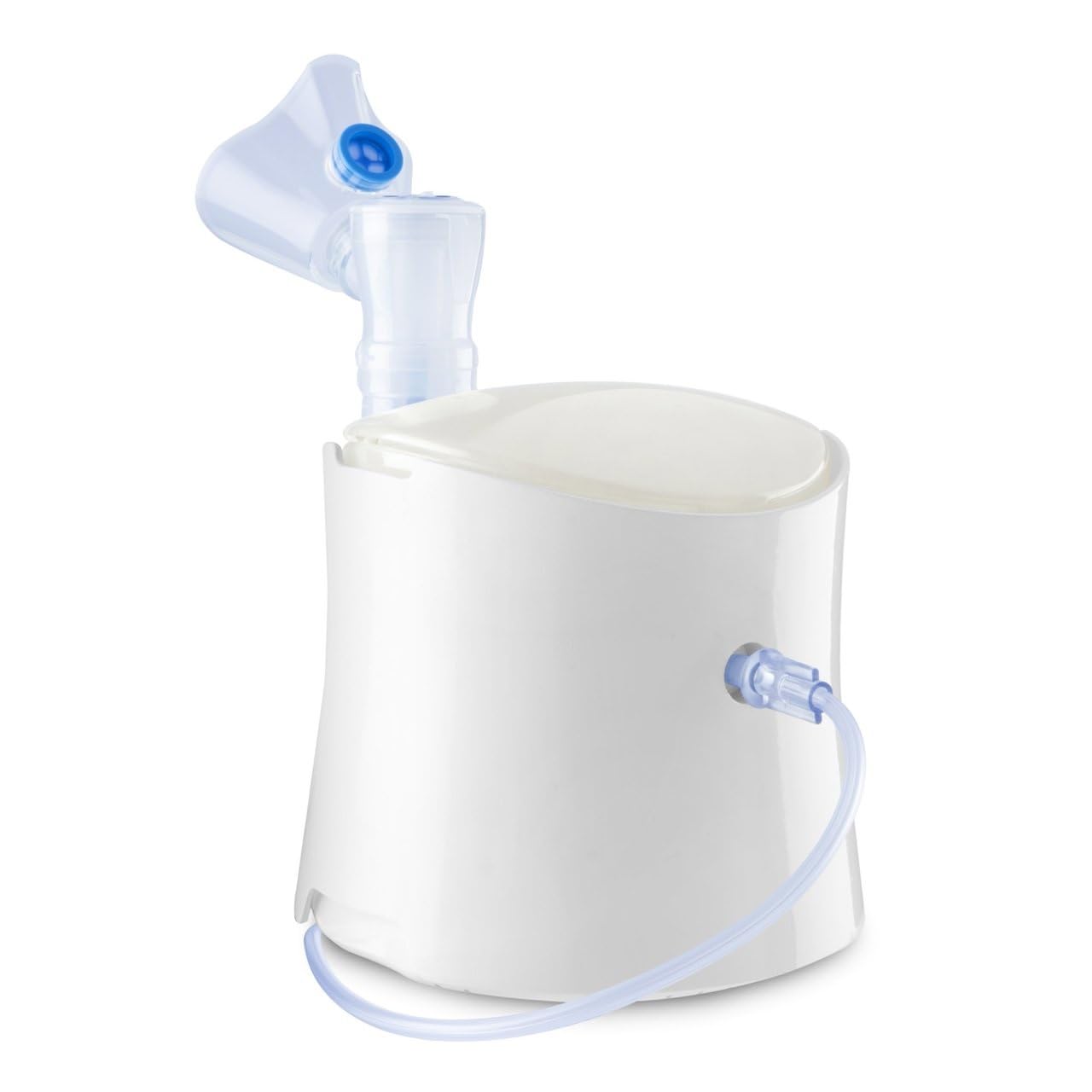 Chicco Easy Breath Family, aerosol de pistón para bebés, niños y adultos, aerosol portátil, ultracompacto, con dos mascarillas suaves y ergonómicas, con boquilla y horquilla nasal, 0 meses+