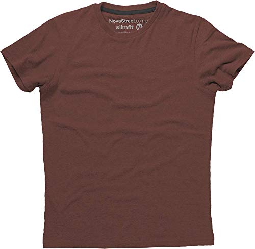 Kit 6 Camisetas Slim Fit Masculinas Básicas Lisas Novastreet Cor:Colorido;Tamanho:P