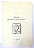 Collection Latomus, Volume 147: Horace and Callimachean Aesthetics B0028EBT42 Book Cover