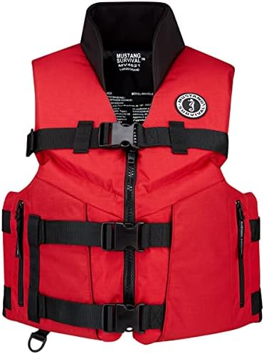 Mustang Survival Accel 100 Fishing Foam Vest - Red/Black, Small image 5