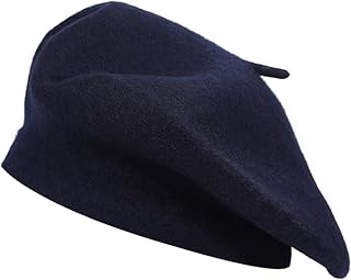 Boina francesa de lana para hombre y mujer en colores lisos