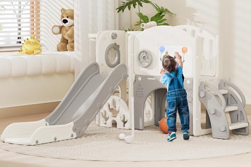 67i Indoor Toddler Slide with Drawing Board