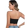 ANGOOL Strapless Bras for Women Wirefree Non-Slip Tube Top Invisible Bralette Seamless Padded Bandeau Bra