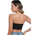 ANGOOL Strapless Bras for Women Wirefree Non-Slip Tube Top Invisible Bralette Seamless Padded Bandeau Bra