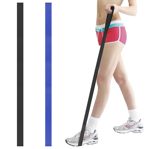 48 Zoll langer Beinheber, 2 Stück, Beinheber, zuverlässiges Mobilitätswerkzeug mit Handschlaufe und Fußschlaufe für Rollstühle, Hüft- und Knieersatzoperationen nach Hüftersatz