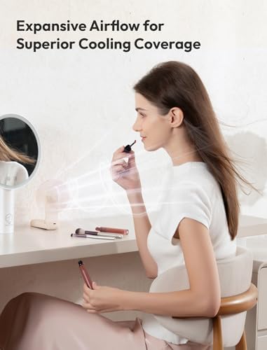 Aecooly Slim Portable Fan, Thin Handheld Fan, USB Rechargeable - 4