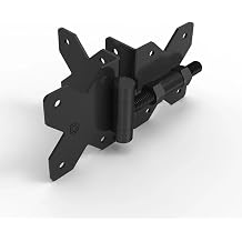 D&D Technologies DDSHSN Stainless Steel Gate Hinges for Wood & Vinyl Gates, Non Self-Closing, Powder-Coated, Regular Duty, 2 Count