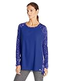 Calvin Klein Performance Women's Mixed Fabric Long Sleeve Tee