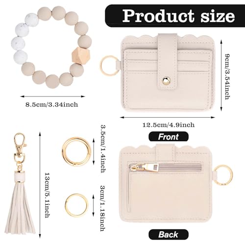 Image of Wristlet Wallet for Women with Keychain - RFID Card Holder Small Wallet Wristlet with Key Ring