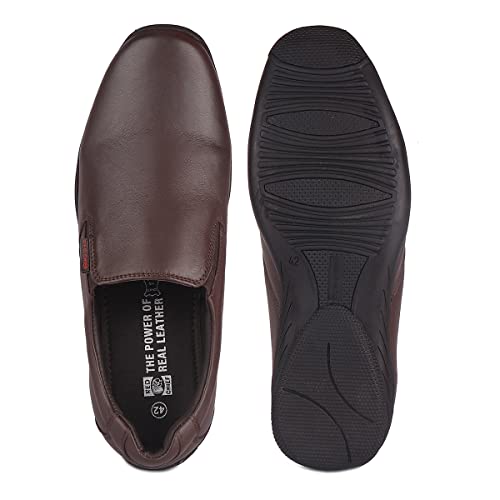 Image of Red Chief Men's Genuine Leather Slip-On Formal Shoes - Effortless Style, Everyday Comfort | RC3812