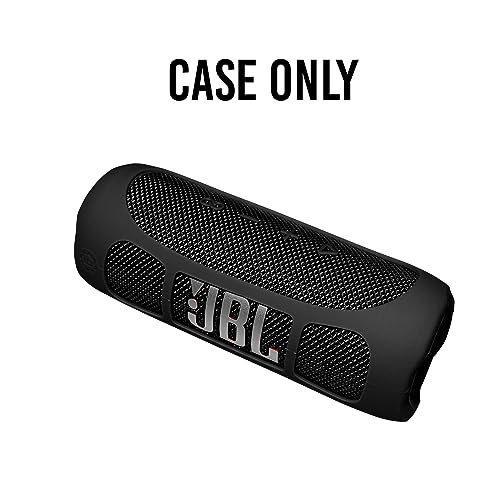 GETGEAR Silicone Cover Sleeve for JBL Flip 6 Portable Bluetooth Speaker, Customized Design Cover Portable Protection Solution, Best Matching in Shape and Color (Black) - Thumbnail 3
