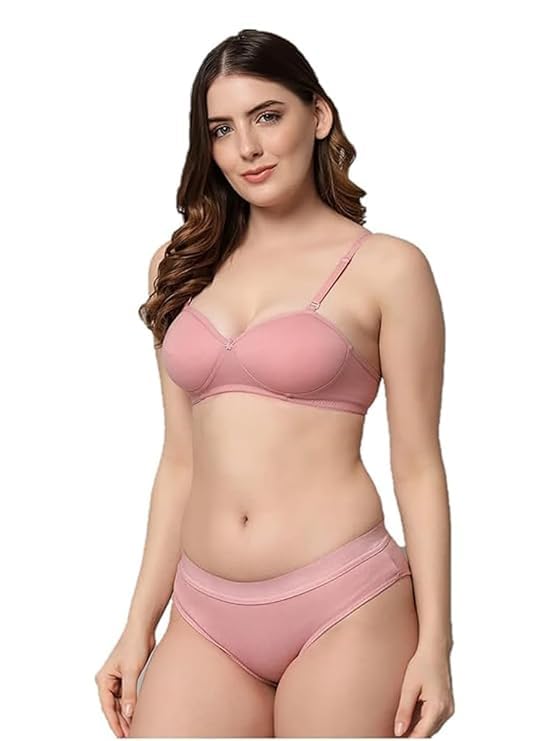 Premium Ultra Soft Bra Panty Set for Women | Detachable Straps & Demi Coverage | Stylish Comfort Innerwear Combo-image-7