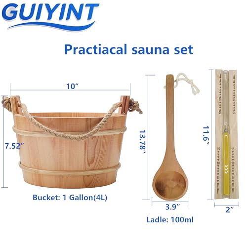 Kit d'accessoires de sauna complet avec thermo-hygromètre précis