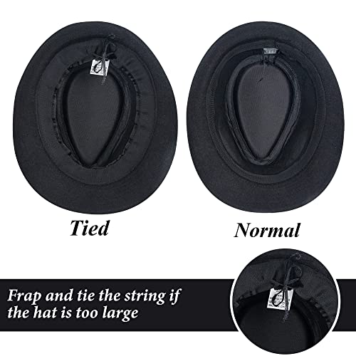 Utowo Kids-Felt-Fedora-Trilby-Gangster-Hat Toddler-Boys Panama Derby Manhattan Cuban Hat Jazz-Cap thumb #4