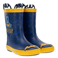 Western Chief Kids Waterproof Character Pull-on Rain Boot, Batman, US 7-9 Unisex Toddler