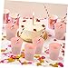 NUOBESTY 6pcs Reusable Cups Party Water Cups Decorative Juice Drinking for Wedding Unbreakable Plastic