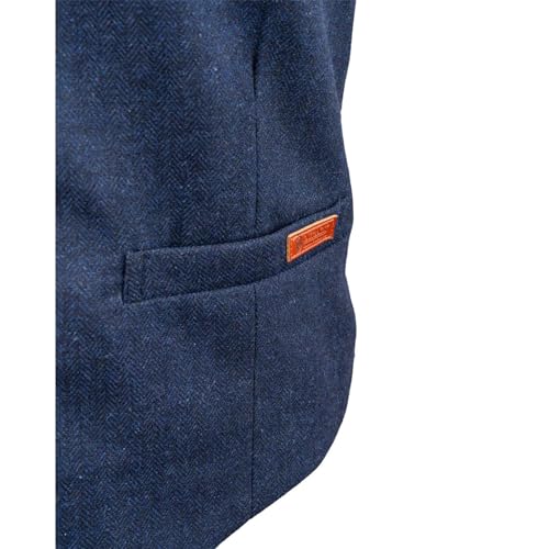 Image of OUTBACK TRADING Men's Jessie Vest | Lightweight Button Down Wool Western Outdoor Vest with Adjustable Back Slide Belt