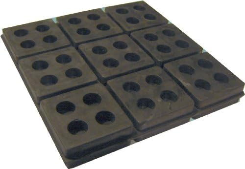 4 Pack of Anti Vibration Pads 6 x 6 x 3/4 All Rubber Vibration isolation pads