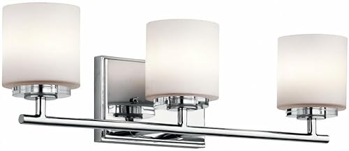 Kichler 45502CH O Hara Bath 3-Light Halógeno, Cromo