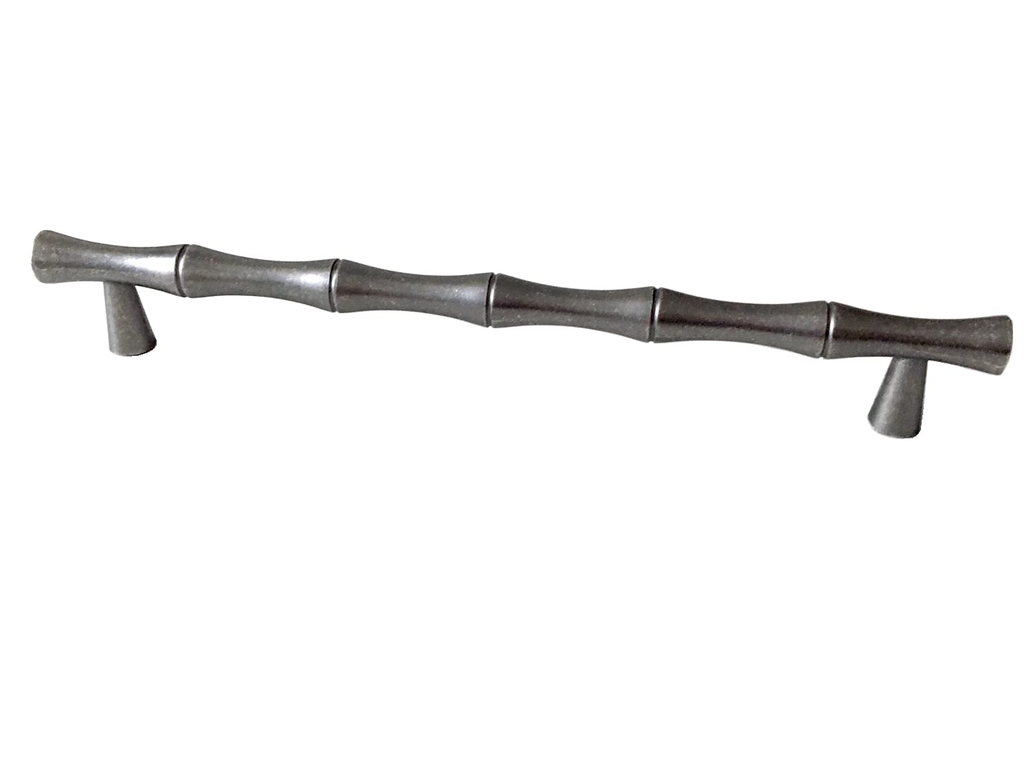 Poignée de tiroir en bambou 160 mm étain antique pour relooker un meuble