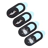 EXCEART 4 Pièces Cache Webcam pour Ordinateur Portable Smartphone Glissière pour Prévenir Espionnage Accessoire Facile à Installer