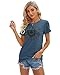 Cicy Bell Women's T Shirts Short Sleeve Tees Sunflower Graphic Loose Summer Tops