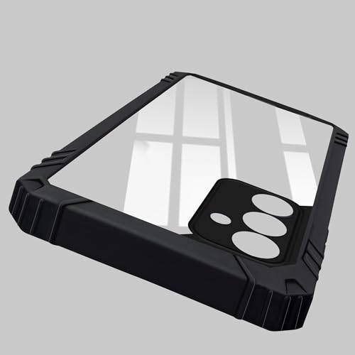 Image of Jkobi Back Cover Case for Samsung Galaxy A15 5G (Ultimate Shockproof Bumpers | Anti Yellow | Rugged Armor | Hybrid PC | Black)