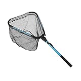 Kompaktes Design: Fischernetz mit einziehbarem Griff und faltbarem Netz, die gesamte Maschenstruktur kann komprimiert werden, um bequem in Ihr Boot, Kajak, Auto oder einen anderen kompakten Ort zu passen. Die klassische Form und Größe wird auf Ihren Fotos auf jeden Fall gut aussehen.