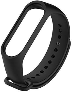 Techmount Band Straps Compatible with MI-Band-3 and 4 (Black)
