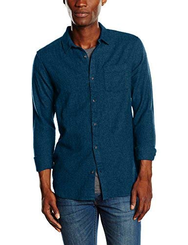 New Look 3832590 Camicia Business, Blu, S Uomo